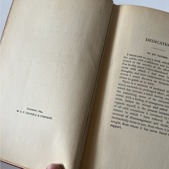 Vintage Lucile by Owen Meredith 1899 Thomas Y Crowell HC Decorative Antiquarian - Picture 8 of 8